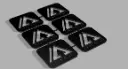 Lot de 6 plaquettes promotionnelles (Logo + Texte)